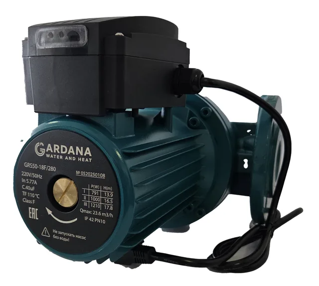 Циркуляционный насос GRS50-13F (3 скорости, 220В)